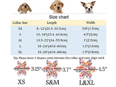 ARING PET Valentine's Day Cute Heart Dog Collar with Flower, Nice & Soft Cotton Girl Dog Collar with Metal Buckle - Image 6