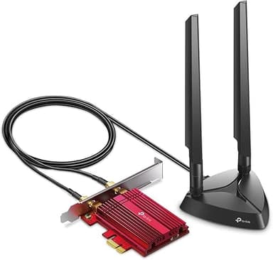 TP-Link WiFi 6E Intel AX210 AXE5400 PCIe WiFi Card for PC Archer TXE75E- Tri Band Wireless Adapter for Desktop PC w/Magnetic Base Dual Antenna, Bluetooth 5.3(USB Port), WPA3, MU-MIMO, OFDMA, 802.11ax - Image 8