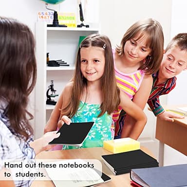 feela 16 Pack Soft Cover Journal Bulk, Lined Notebooks College Ruled for Work for Women Girl Writing, Blank Travel Journal Note Taking Notebook School Business Supplies, 8.2” x 5.5”, A5, Black - Image 7