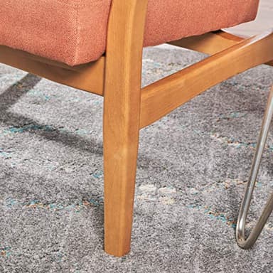 Christopher Knight Home Brayden Fabric Club Chair, Orange 28.25D x 25.25W x 31.25H in - Image 7