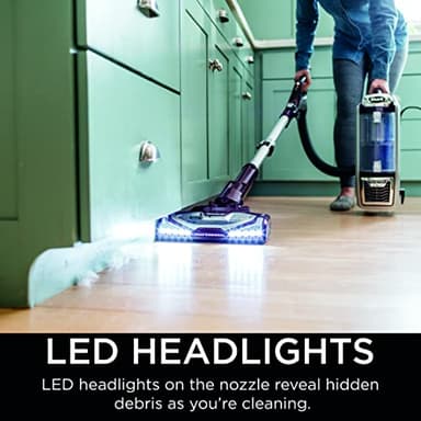 Shark NV752 Rotator Powered Lift-Away TruePet Upright Vacuum with HEPA Filter, Large Dust Cup Capacity, LED Headlights, Upholstery Tool, Perfect Pet Power Brush & Crevice Tool, Bordeaux - Image 6