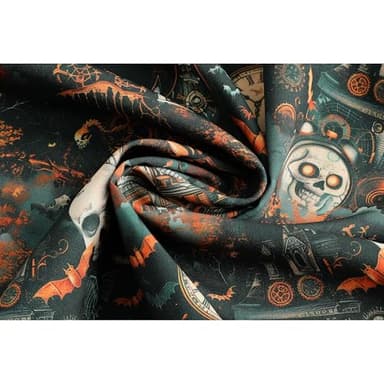 Funny Halloween Shirts for Men Novelty Long Sleeve Button-Down Skull Shirts with Unique 3D Print Design for Festivals 4-M - Image 6