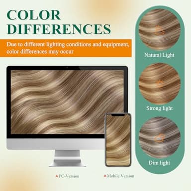 Easyouth 18 Inch Tape in Extensions Human Hair Balayage Seamless Tape in Hair Extensions Ombre Dark Brown to Blonde with Brown Hair Extension Real Human Hair Tapes in for Women 40g 20pcs - Image 8