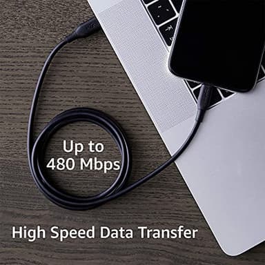 Amazon Basics USB-2.0 Type C to Lightning Cable (MFi Certified), 3 Feet, Black - Image 7