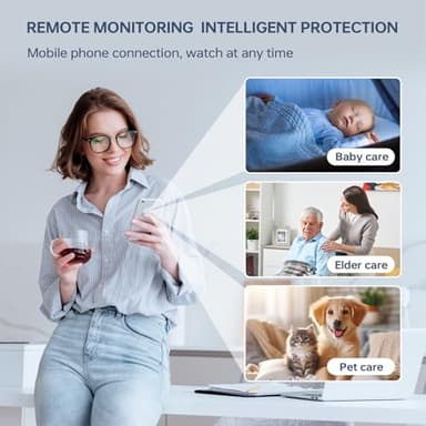 Zongbi Mini Camera,4K Security Camera,WiFi Mini Wireless,Real-Time Monitoring with App SD Card Storage Portable Surveillance for Indoor - Image 4