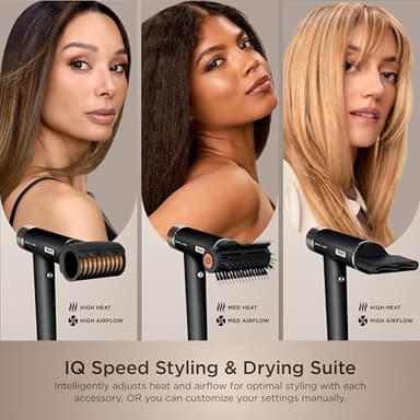 Shark SpeedStyle Pro Professional Performance High-Velocity Hair Dryer System with Scalp Shield and IQ Speed Styling & Drying Suite, Straight and Wavy Hair, Lightweight, Ionic, No Heat Damage, HD731 - Image 6