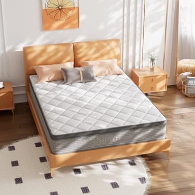 Mubulily Full Mattress,10 Inch Full Size Hybrid Memory Foam and Individual Pocket Spring,Motion Isolation,Medium Firm Mattress,Pressure Relief - Image 6