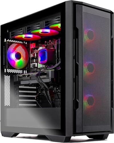Skytech Gaming Rampage Desktop PC, Ryzen 7 9700X 3.8 GHz (5.5GHz), NVIDIA RTX 5070 Ti 16GB, 1TB Gen4 NVMe SSD, 32GB DDR5 RAM 5600 RGB, 850W Gold ATX 3 PSU, 360mm ARGB AIO, Wi-Fi, Win 11 - Image 1
