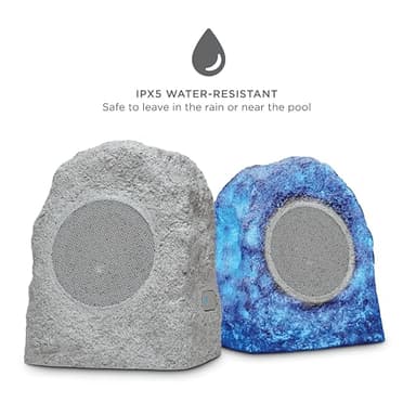 ION Audio Glow Rocker Pair - Wireless Outdoor All-Weather Bluetooth Speakers, Weather-Resistant Pool Deck Safe Patio Garden Speaker Set (Renewed) - Image 6