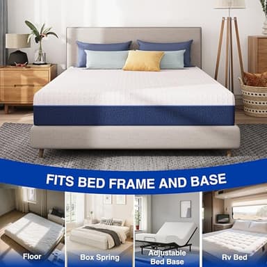 Gelsea 6 Inch Full Gel Cooling Memory Foam Mattress, Pressure Relief, Medium Firm Support,Mattress in a Box, CertiPUR-US Certified - Image 6