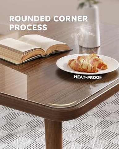 Oterri Clear Writing Desk Pad, 16’’x30” Heat Resistant Waterproof PVC Round Edge Durable Desk Protect Mat, Anti-Static Writing Mat Table Protector - Image 2