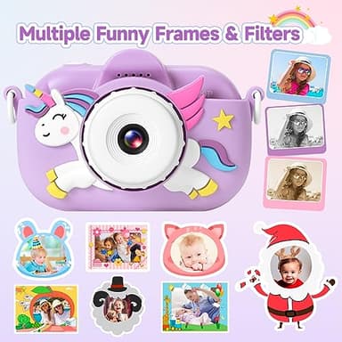Kids Camera Toddler Toys for Girls Boys, YEEHAO 32MP Dual Lens Digital Camera for 3 4 5 6 7 8 9 Year Old Girl Christmas Birthday Gifts, 1080P Selfie Video Camera for Kids with 32GB SD Card - Image 5