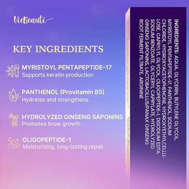 VieBeauti Eyebrow Growth Serum: Eyebrow Serum to Grow Brows with Advanced Formula to Boost Longer Fuller and Thicker Looking Eyebrows 3mL - Image 4