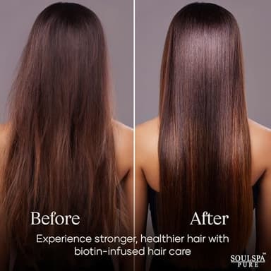 Biotin Shampoo and Conditioner Set with Keratin - Sulfate-Free Advanced Anti-Thinning, Hair Growth Shampoo and Conditioner Combo Repair Formula - with DHT Blockers, for Men & Women - 16 fl oz each - Image 6