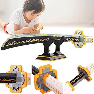 Kravkind 956pcs, 39inch for Sword Building Block Model, Samurai Sword Set with Scabbard and Stand, Best Gift for Anime Fans - Image 3