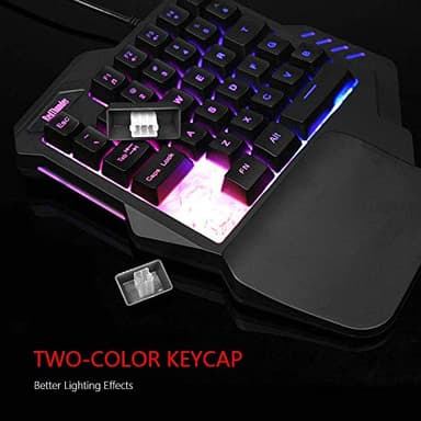 RedThunder One Handed Gaming Keyboard RGB Backlit 35 Keys Portable Mini Gaming Keypad Ergonomic Game Controller for PC Gamer - Image 6