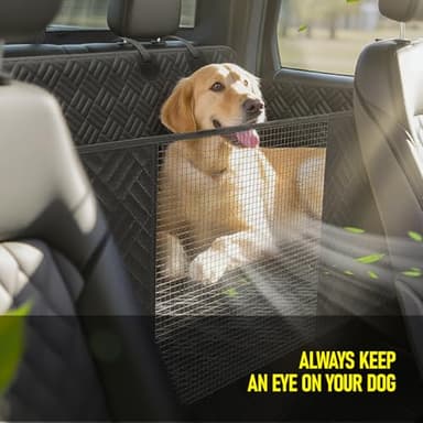 FIRSTWELL Dog Car Seat Cover for Back Seat, Hard Bottom Back Seat Cover for Cars, SUV, Small Trucks - Patented Design, Waterproof Dog Hammock, Support 400lbs - Image 8