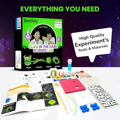 Smartivity Glow Magic Science Kit for Kids Ages 6-7-8-9-10-11-12 Years | 20 Amazing Science Experiments I Birthday Gifts for Boys & Girls | STEM Kit Toy for 6-12 Years Old - Image 5