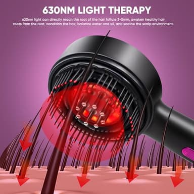 3 in 1 Scalp Massager Hair Growth Hair Oil Applicator,Electric Scalp Brush for Home,IPX7 Waterproof Electric Head Massager - Image 3