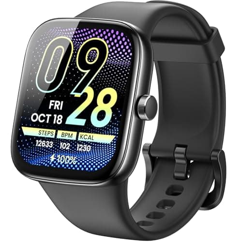TOZO AMOLED S7 Smart Watch Bluetooth Call 1.85 Inch Ultra HD Screen, Dynamic Dials Messages Push 100+ Sports Modes, Detect Human Health Sleep Monitor with High Battery Life, Touch Function - Image 1