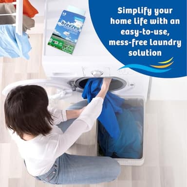 Breezeo Laundry Detergent Strips (48 strips) - Fresh Linen Scent - More Convenient than Pods, Pacs, Liquids or Powders – Great for Home, Dorm, Travel, Camping & Hand-Washing - Image 7