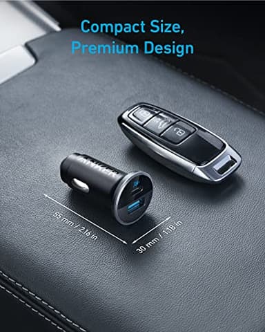 Anker 323 USB C Car Charger Adapter, 52.5W Cigarette Lighter Charger with 30W PowerIQ 3.0 Fast Charging Cable for iPhone 17/17 Pro Max/16/15/14 Series, Galaxy S25/24/23, Pixel, iPad, AirPods and More - Image 9