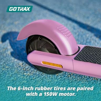 Gotrax GKS Electric Scooter, Kick-Start Boost and Gravity Sensor Kids Electric Scooter, 6" Wheels UL Certificated E Scooter for Kids Age of 6-12 (Oil Pink) - Image 5