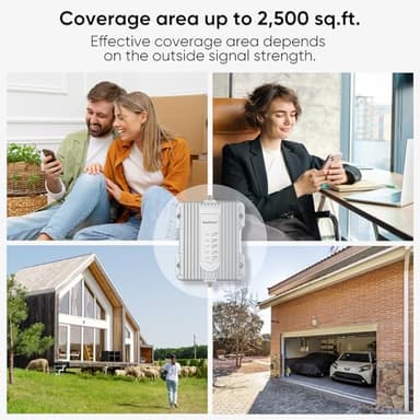 Amazboost Cell Phone Booster for Home, Cell Phone Signal Booster Kit, All U.S. Carriers -Compatible with Verizon, AT&T, T-Mobile, Sprint & More-5G 4G LTE 3G FCC Approved - Image 5