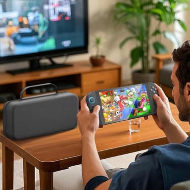 daydayup Switch Carrying Case Compatible with Nintendo Switch 2, with 24 Games Cartridges Protective Hard Shell Travel Carrying Case Pouch for Console & Accessories DS case - Image 7