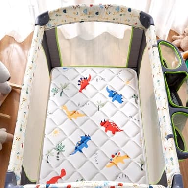 Lillibearas Pack and Play Mattress 38" x 26" x 1.5", Firm Support and Comfort Foam, Soft Playard Mattress for Babies and Toddlers, Baby Essentials Items - Image 7