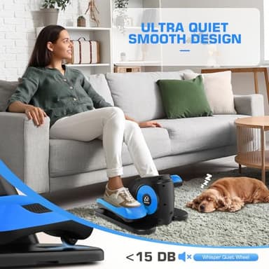 ANCHEER Under Desk Elliptical, Ellipse Leg Exerciser for Seniors Fully Assembled , Electric Seated Pedal Exerciser with Remote Control & 12 Adjustable Speed/Resistance - Image 6