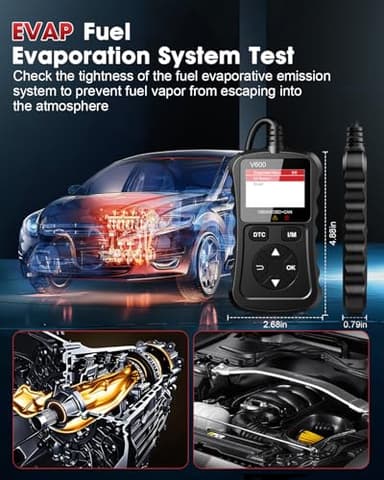 XIAUODO OBD2 Scanner Car Code Reader Support Voltage Test Plug and Play Fixd Car CAN Diagnostic Scan Tool Read and Clear Engine Error Codes for All OBDII Protocol Vehicles Since 1996(Black) - Image 8