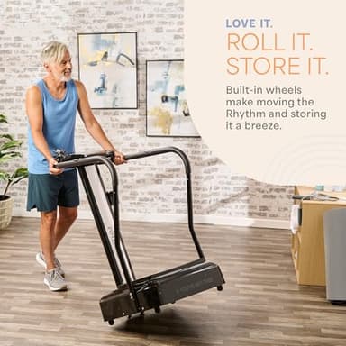 Lifepro Rhythm Vibration Plate Exercise Machine with Handles for Balance Support – Vibrating Plate for Lymphatic Drainage, Circulation & Recovery, Heart Rate Sensor, Phone Holder, 99 Speed Levels - Image 7