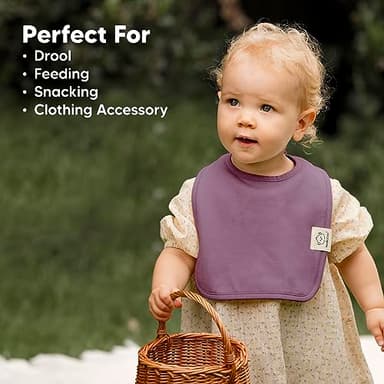 KeaBabies 8-Pack Organic Baby Bibs for Boys, Girls - Super Absorbent Cotton Drool Bibs for Baby Girl & Boy, Teething Toddler, Drooling Newborn, Ultra Soft & Machine Washable (Cruise) - Image 8