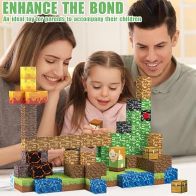 AIDYVOI 160 PCS Magnetic Blocks Building Toys, Build 3D Magnetic Building Blocks Set for Kids Ages 3+, Magnet Blocks STEM Sensory Educational Christmas Birthday Gifts Construction Toys - Image 5