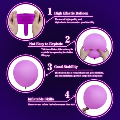 110 Pcs UV Neon Balloons, 7 Colors Blacklight Reactive Fluorescent Balloons Glow in the Dark Birthday Decorations for Birthday, Wedding, Neon Party, Glow Party Decorations Supplies - Image 3