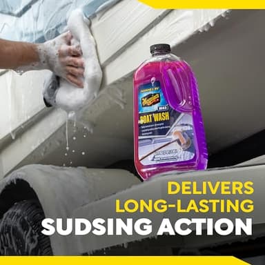 Meguiar's M43 Marine/RV Boat Wash, pH-Balanced Boat/RV Wash for Protecting Fiberglass and Gel Coat, Streak-Free Shine that Keeps Surfaces Clean and Protected, 64 Oz - Image 7