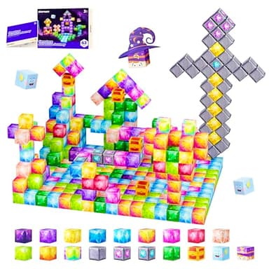 SILYMOLY Magnetic Blocks, Jewel Adventures Edition, Magnetic Building Cubes, Boys & Girls Toddler Toys Age 3-5 4-8,Sensory Toy Gift for Kids, Upgraded STEM Gift 1.2 Inches - Image 1