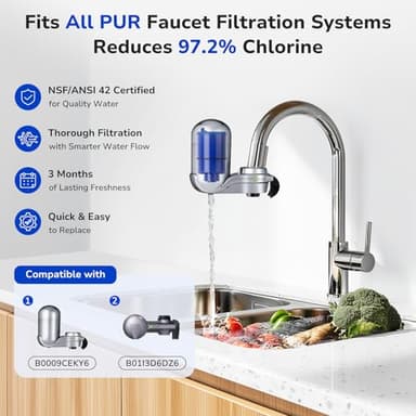 Fil-Fresh 2-Pack Water Filter Replacement for PUR, Pur® RF-9999® PLUS Faucet Water Filtration System, NSF Certified, Replace Mineral Core Faucet Mount Water Filter - Image 3