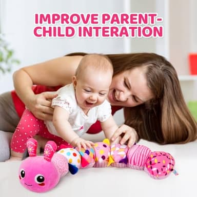KMUYSL Baby Toys 0-6 6-12 Months, Sensory Music Animal Stuffed Toy for 0 1 2 3 4 5 6+ Months, Plush Toy with Crinkle and Rattles for Infant Newborn, Tummy Time Toys Gifts for 0-3-6-12 Month - Image 6