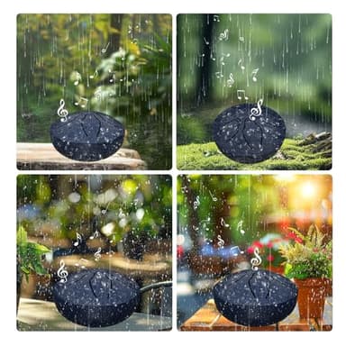 MENGBEI Rain Drum for Outside Garden,Chakra Drum for Rain Outdoor, Drum Rain Chime Waterproof,Rain Drum for Garden Instrument, chakra Drum 3 Inches 8 Notes, Chakra Rain Drum Outdoor (Blue), RTXY1 - Image 5