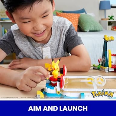 MEGA Pokémon Building Toys Set Training Stadium with 1101 Pieces, 5 Poseable Characters and Battle Play, for Kids - Image 4