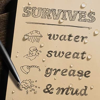 Rite in the Rain Weatherproof 3" x 5" Top Spiral Notebook Kit: MultiCam CORDURA Fabric Cover, 3" x 5" Tan Notebook, and Weatherproof Pen (No. 935M-KIT) - Image 7