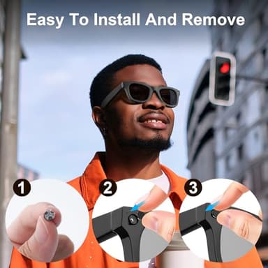 HiBloks LED Light Blocking Stickers Compatible with Ray-Ban Meta Wayfarer/Skyler/Headliner/Oakley Meta HSTN Accessories, Blackout LED Covers for Smart Glasses, Low-Tack Restickable Sticker (12Pcs) - Image 6