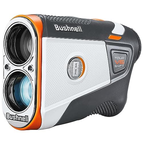 Bushnell Golf Tour V6 Shift Laser Rangefinder with Slope Switch, Visual Jolt Flag Locking, Magnetic Mount, 1300 Yard Range 6X Magnification - Image 1