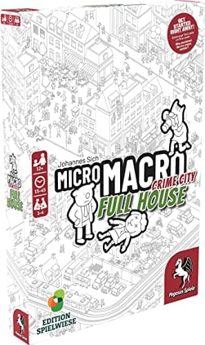 MicroMacro: Crime City: Full House - Board Game by Pegasus Spiele 1-4 Players – Board Games for Family – 15-45 Minutes of Gameplay – Games for Family Game Night – Kids and Adults Ages 12+ - English - Image 1