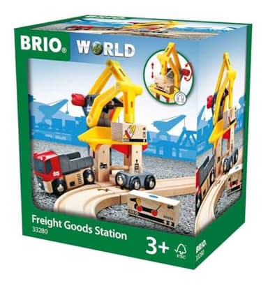 BRIO World - 33280 Freight Goods Station | Versatile Toy Train Set for Kids | Interactive Play | Sustainable Wood Construction | Ideal for Toddlers Aged 3 and Up - Image 6