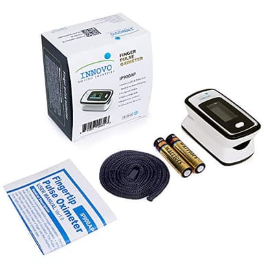 Innovo Deluxe iP900AP Fingertip Pulse Oximeter Blood Oxygen Saturation Monitor with Alarm, Plethysmograph and Perfusion Index - Image 6