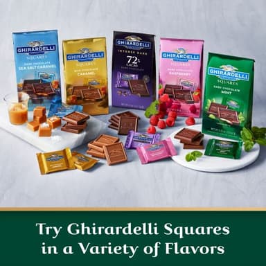 GHIRARDELLI Dark Chocolate Mint Squares, 5.32 Oz Bag (Pack of 6) - Image 6