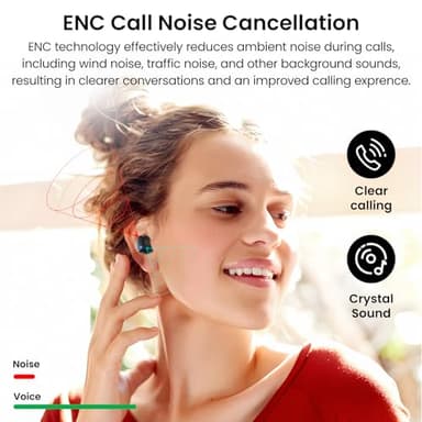 TOZO T12 Wireless Earbuds Bluetooth 5.3 Headphones, Call ENC Noise Cancelling Mic, 55Hrs Playtime App Customize EQ IPX8 Waterproof LED Digital Display Premium Sound Headset - Image 6
